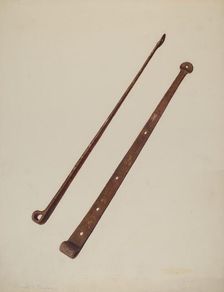 Strap Hinges, c. 1939. Creator: Manuel G. Runyan