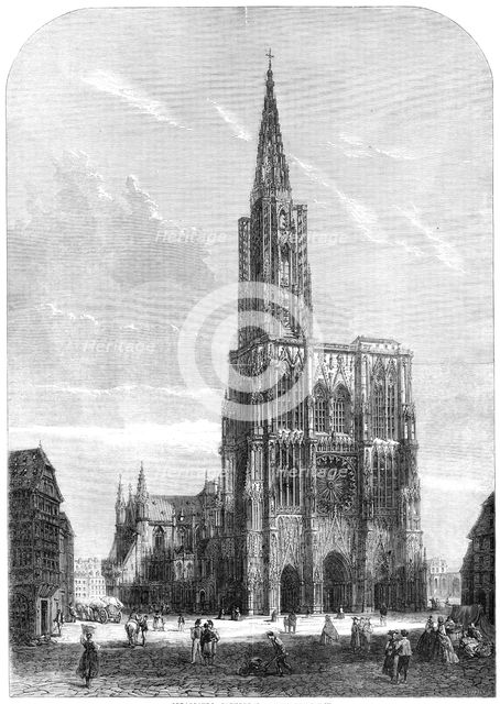 Strasbourg Cathedral, 1861. Creator: George L Butlin.