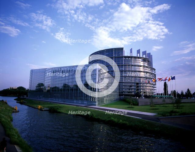 Strasbourg, exterior view of the European Parliament.