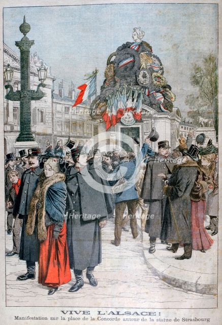 Strasbourg statue, Place de la Concorde, Paris, 1904. Artist: Unknown