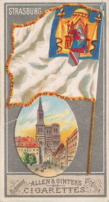 Strasburg, from the City Flags series (N6) for Allen & Ginter Cigarettes Brands, 1887. Creator: Allen & Ginter
