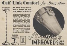 Stratton's Improved Cuff Link, 1937