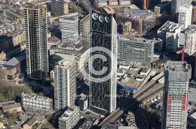 Strata SE1 (also known as 'The Razor' or 'Electric Razor', Newington, London, 2018. Creator: Historic England Staff Photographer.