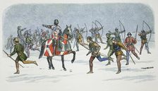 Strategem of Lord Fauconberg at the Battle of Towton, Yorkshire, 1461 (1864). Artist: James William Edmund Doyle