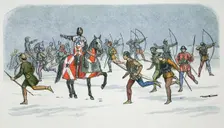 Strategem of Lord Fauconberg at the Battle of Towton, Yorkshire, 1461 (1864). Creator: James William Edmund Doyle