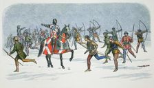 Strategem of Lord Fauconberg at the Battle of Towton, Yorkshire, 1461 (1864). Creator: James William Edmund Doyle