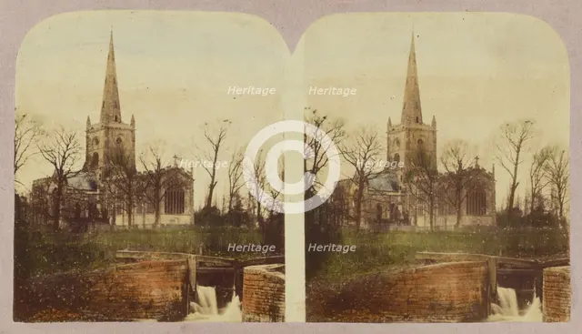Stratford-on-Avon Church, about 1860. Creator: London Stereoscopic & Photographic Co.