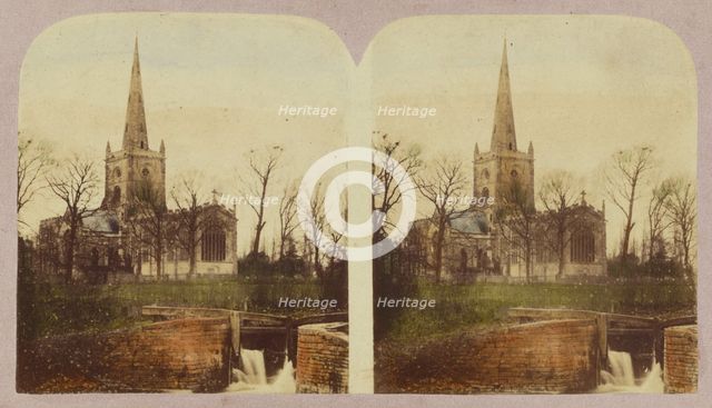 Stratford-on-Avon Church, about 1860. Creator: London Stereoscopic & Photographic Co.
