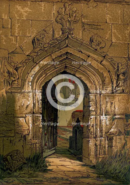 Stratford Church, Warwickshire, England, 1845. Artist: Unknown
