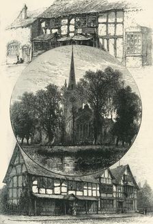 Stratford Church, and Shakespeare's House, As It Was and As It Is c1870