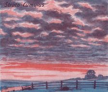Strato-Cumulus - A Dozen of the Principal Cloud Forms In The Sky 1935