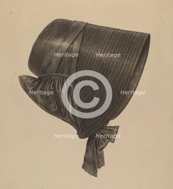 Straw Bonnet, c. 1938. Creator: Francis Law Durand.