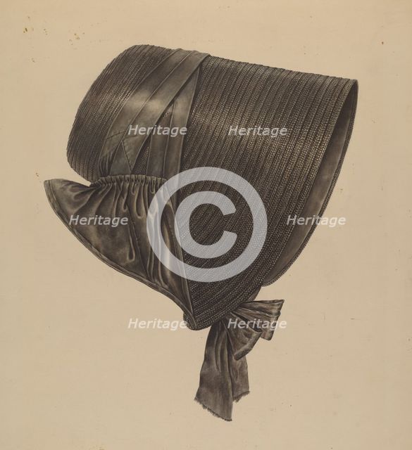 Straw Bonnet, c. 1938. Creator: Francis Law Durand.