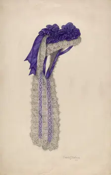 Straw Bonnet, c. 1938. Creator: Frank Nelson