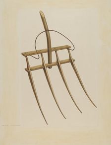 Straw Fork (Bishop Hill), c. 1939. Creator: Archie Thompson
