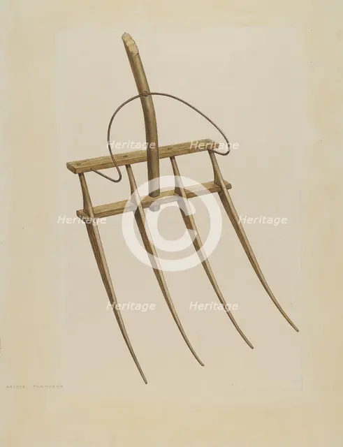 Straw Fork (Bishop Hill), c. 1939. Creator: Archie Thompson.