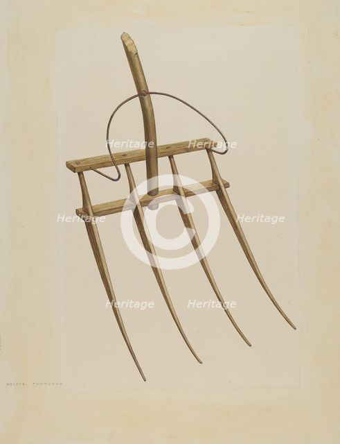 Straw Fork (Bishop Hill), c. 1939. Creator: Archie Thompson.