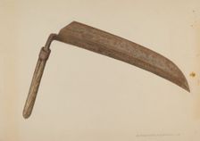 Straw Knife, 1939. Creator: Alexander Anderson