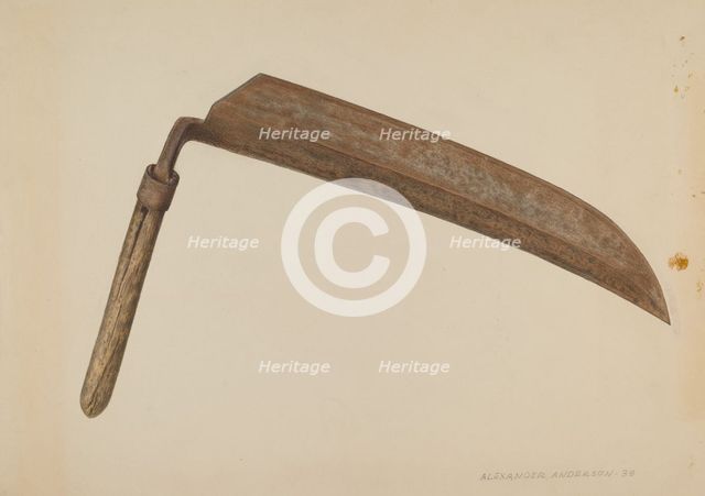 Straw Knife, 1939. Creator: Alexander Anderson.