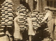 Straw hats return to favour 1930, (1933). Creator: Unknown