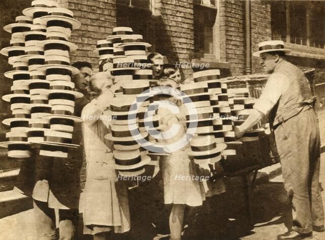 'Straw hats return to favour', 1930, (1933).  Creator: Unknown.