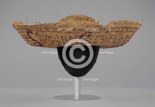 Straw sombrero hat associated with Civil Rights campaign, Camden, Alabama, 1971-1972. Creator: Unknown.