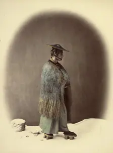 Straw Rain Coat, 1866-1867. Creator: Felice Beato