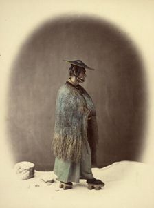 Straw Rain Coat, 1866-1867. Creator: Felice Beato