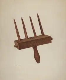 Straw Rake, 1940. Creator: Wayne White