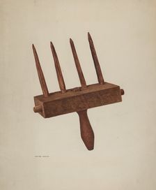 Straw Rake, 1940. Creator: Wayne White