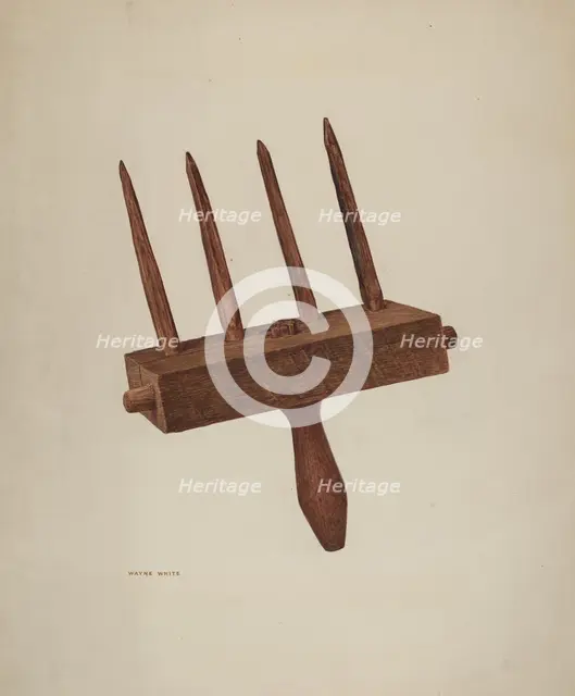 Straw Rake, 1940. Creator: Wayne White.