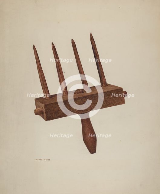 Straw Rake, 1940. Creator: Wayne White.