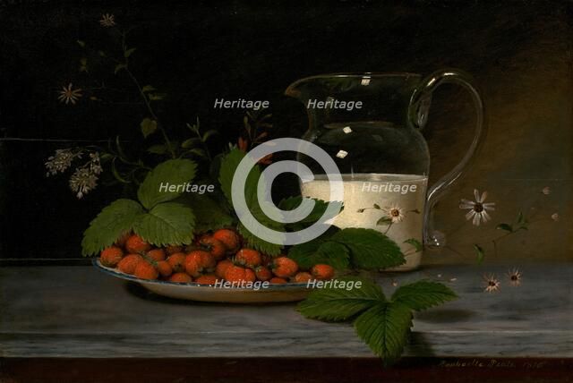 Strawberries and Cream, 1816. Creator: Raphaelle Peale.