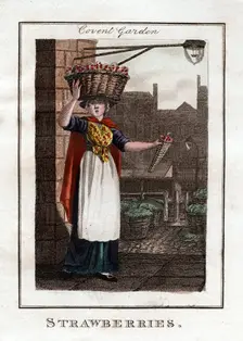 Strawberries Covent Garden, London, 1805