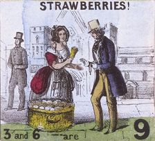 Strawberries! Cries of London, c1840. Artist: TH Jones