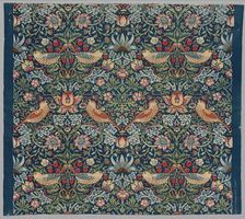 Strawberry Thief, c 1936. Creator: William Morris (British, 1834-1896)