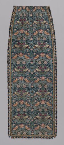 Strawberry Thief (Furnishing Fabric), England, 1883 (produced 1890s). Creator: William Morris