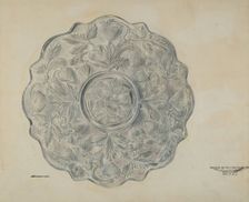 Strawberry Design Plate, c. 1939. Creator: Ralph Atkinson