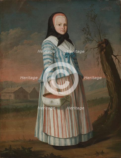 Strawberry Girl, 1782. Creator: Nils Schillmark.