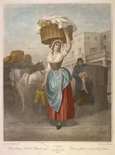 Strawberrys, Scarlet Strawberrys Cries of London, c1870. Artist: Anon