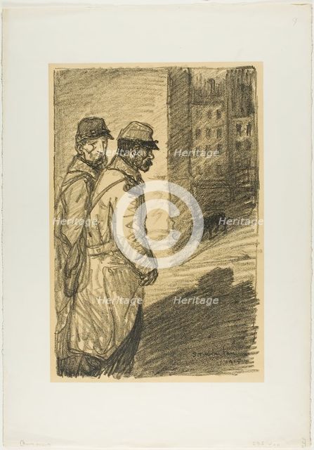 Stray Dogs, 1915. Creator: Theophile Alexandre Steinlen.