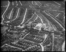 Streatham Ice Rink and Streatham High Road, Streatham, London, c1930s. Creator: Arthur William Hobart