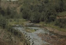 Stream, 1880s. Artist: Levitan, Isaak Ilyich (1860-1900)