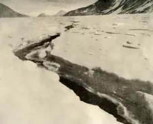 Stream of Running Water in the Middle of the Ferrar Glacier in Midsummer c1908, (1909)
