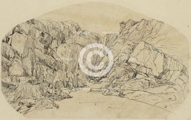 Stream in a Gorge, n.d. Creator: Rodolphe Bresdin.
