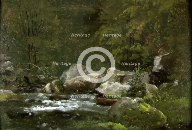Stream in the Liebethaler Grund, 1823. Creator: Johan Christian Dahl.
