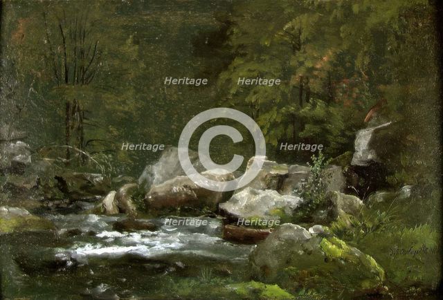 Stream in the Liebethaler Grund, 1823. Creator: Johan Christian Dahl.