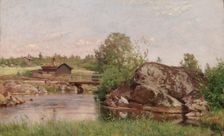 Stream Landscape, 1894. Creator: Hjalmar Munsterhjelm