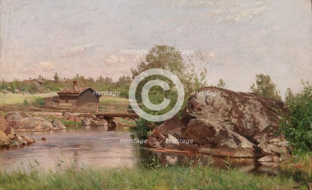 Stream Landscape, 1894. Creator: Hjalmar Munsterhjelm.