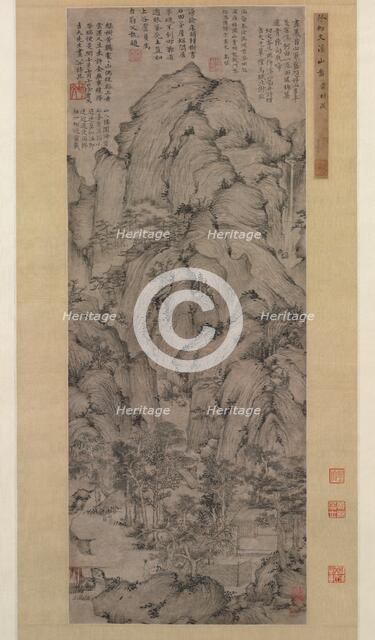 Streams and Mountains, 1372. Creator: Xu Ben (Chinese, 1335-1380).